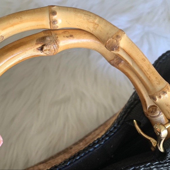 Sonoma Rattan Bamboo Handle Purse - Picture 15 of 16